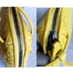 Bottega Veneta Intrecciato Crossbody Bag Yellow Nappa Leather with Brunito Finish Hardware #TTLR-11 - Image 7