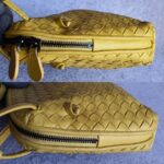 Bottega Veneta Intrecciato Crossbody Bag Yellow Nappa Leather with Brunito Finish Hardware #TTLR-11 - Image 8