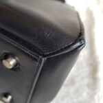 Celine Edge Top Handle Bag Black/Yellow Calf Leather with Silver Hardware #SOOE-5 - Image 19