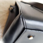 Celine Edge Top Handle Bag Black/Yellow Calf Leather with Silver Hardware #SOOE-5 - Image 20