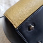 Celine Edge Top Handle Bag Black/Yellow Calf Leather with Silver Hardware #SOOE-5 - Image 22