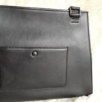 Celine Edge Top Handle Bag Black/Yellow Calf Leather with Silver Hardware #SOOE-5 - Image 7