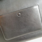 Celine Edge Top Handle Bag Black/Yellow Calf Leather with Silver Hardware #SOOE-5 - Image 9