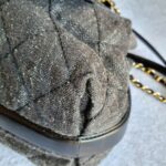 Chanel 2Way-bag Black Denim with Leather and Gold Hardware #TTLR-3 - Image 14