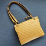 Chanel Vintage Shopper Caramel Brown Grained Calfskin with Gold Hardware #KLSC-60