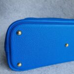 Hermes Bolide 35 Blue Hydra Clemence Leather with Gold Plated Hardware #TCKY-17 - Image 11