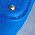 Hermes Bolide 35 Blue Hydra Clemence Leather with Gold Plated Hardware #TCKY-17 - Image 15