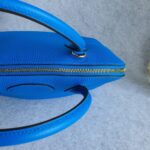 Hermes Bolide 35 Blue Hydra Clemence Leather with Gold Plated Hardware #TCKY-17 - Image 10