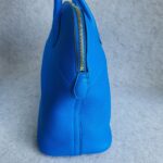 Hermes Bolide 35 Blue Hydra Clemence Leather with Gold Plated Hardware #TCKY-17 - Image 8