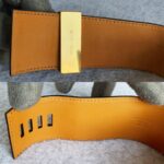 Hermes CDC Bracelet Black Swift Leather With Gold Plated Hardware #TTCC-3 - Image 5