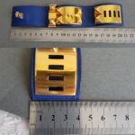 Hermes CDC Bracelet Blue Sapphire Swift Leather With Gold Plated Hardware #BVLEO-3 - Image 5