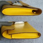Hermes Goodlock Clutch Soliel Yellow Box Leather with Palladium Hardware #CSCC-2 - Image 10