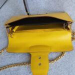 Hermes Goodlock Clutch Soliel Yellow Box Leather with Palladium Hardware #CSCC-2 - Image 7