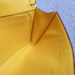 Hermes Goodlock Clutch Soliel Yellow Box Leather with Palladium Hardware #CSCC-2 - Image 26