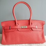 Hermes Shoulder Birkin Bougainvillea Pink Clemence Leather with Palladium Plated Hardware #KUKU-2