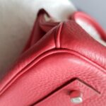 Hermes Shoulder Birkin Bougainvillea Pink Clemence Leather with Palladium Plated Hardware #KUKU-2 - Image 14