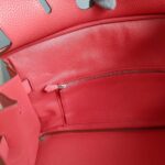 Hermes Shoulder Birkin Bougainvillea Pink Clemence Leather with Palladium Plated Hardware #KUKU-2 - Image 26