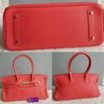 Hermes Shoulder Birkin Bougainvillea Pink Clemence Leather with Palladium Plated Hardware #KUKU-2 - Image 10