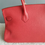 Hermes Shoulder Birkin Bougainvillea Pink Clemence Leather with Palladium Plated Hardware #KUKU-2 - Image 4