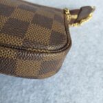 LV Mini Pochette Accessoires Damier Ebene Coated Canvas with Gold Hardware #GLSSU-2 - Image 8