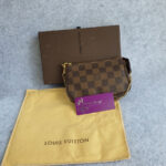 LV Mini Pochette Accessoires Damier Ebene Coated Canvas with Gold Hardware #GLSSU-2 - Image 2