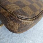 LV Mini Pochette Accessoires Damier Ebene Coated Canvas with Gold Hardware #GLSSU-2 - Image 5