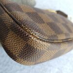 LV Mini Pochette Accessoires Damier Ebene Coated Canvas with Gold Hardware #GLSSU-2 - Image 7