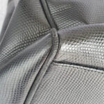 Salvatore Ferragamo Vintage Shopper Black Lizard Printed Leather with Gold Hardware #KRUY-3 - Image 13