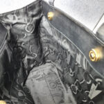 Salvatore Ferragamo Vintage Shopper Black Lizard Printed Leather with Gold Hardware #KRUY-3 - Image 30