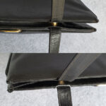 Salvatore Ferragamo Vintage Shopper Black Lizard Printed Leather with Gold Hardware #KRUY-3 - Image 10