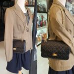 Chanel 2.55 Double Flap A37586 Black Aged Calfskin with Gold Hardware #TTRE-1 - Image 44