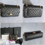 Chanel 2.55 Double Flap A37586 Black Aged Calfskin with Gold Hardware #TTRE-1 - Image 2