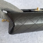 Chanel 2.55 Double Flap A37586 Black Aged Calfskin with Gold Hardware #TTRE-1 - Image 11