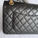 Chanel 2.55 Double Flap A37586 Black Aged Calfskin with Gold Hardware #TTRE-1 - Image 5