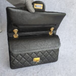 Chanel 2.55 Double Flap A37586 Black Aged Calfskin with Gold Hardware #TTRE-1 - Image 18