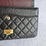 Chanel 2.55 Double Flap A37586 Black Aged Calfskin with Gold Hardware #TTRE-1 - Image 31