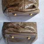 Chanel 2Way-bag Olive Brown Leather with Rustic Gold Hardware #TTLR-1 - Image 16