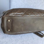 Chanel 2Way-bag Olive Brown Leather with Rustic Gold Hardware #TTLR-1 - Image 10