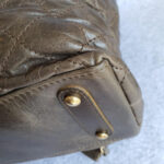 Chanel 2Way-bag Olive Brown Leather with Rustic Gold Hardware #TTLR-1 - Image 13