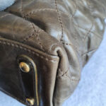 Chanel 2Way-bag Olive Brown Leather with Rustic Gold Hardware #TTLR-1 - Image 14