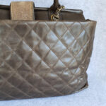 Chanel 2Way-bag Olive Brown Leather with Rustic Gold Hardware #TTLR-1 - Image 7
