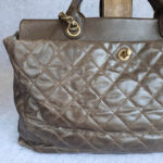 Chanel 2Way-bag Olive Brown Leather with Rustic Gold Hardware #TTLR-1 - Image 4