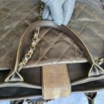 Chanel 2Way-bag Olive Brown Leather with Rustic Gold Hardware #TTLR-1 - Image 22