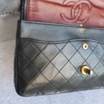 Chanel Vintage Medium Double Flap Black Lambskin with Gold Hardware #TTUE-1 - Image 30