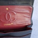 Chanel Vintage Medium Double Flap Black Lambskin with Gold Hardware #TTUE-1 - Image 29