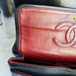 Chanel Vintage Medium Double Flap Black Lambskin with Gold Hardware #TTUE-1 - Image 28