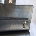 Chanel Vintage Medium Double Flap Black Lambskin with Gold Hardware #TTUE-1 - Image 23
