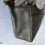 Chanel Vintage Medium Double Flap Black Lambskin with Gold Hardware #TTUE-1 - Image 12