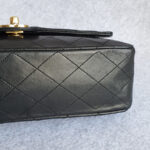 Chanel Vintage Medium Double Flap Black Lambskin with Gold Hardware #TTUE-1 - Image 14