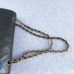 Chanel Vintage Medium Double Flap Black Lambskin with Gold Hardware #TTUE-1 - Image 20